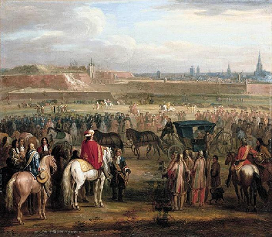 Siège et reddition de la forteresse de Cambrai en avril 1677 par Adam François van der Meulen
